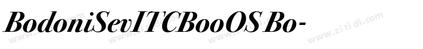 BodoniSevITCBooOS Bo字体转换